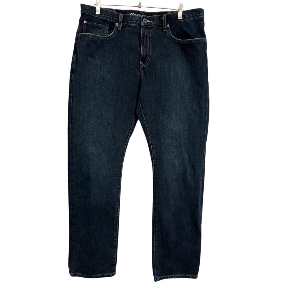 Eddie Bauer Straight Leg Jeans Men’s 38x34 (38x33) Dark Wash 100% Cotton